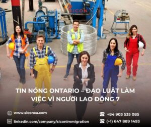 TIN NÓNG ONTARIO – ĐẠO LUẬT LÀM VIỆC VÌ NGƯỜI LAO ĐỘNG SỐ 7 2025