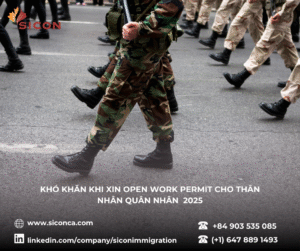 KHÓ KHĂN KHI XIN OPEN WORK PERMIT CHO THÂN NHÂN QUÂN NHÂN
