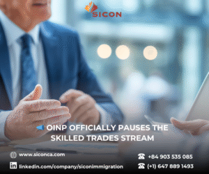 📣 OINP officially pauses the Skilled Trades stream