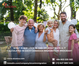 What is Age Lock-in and on what date is it calculated in each Canadian immigration program?