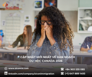 🔎 CẬP NHẬT MỚI NHẤT VỀ HẠN NGẠCH DU HỌC CANADA 2026